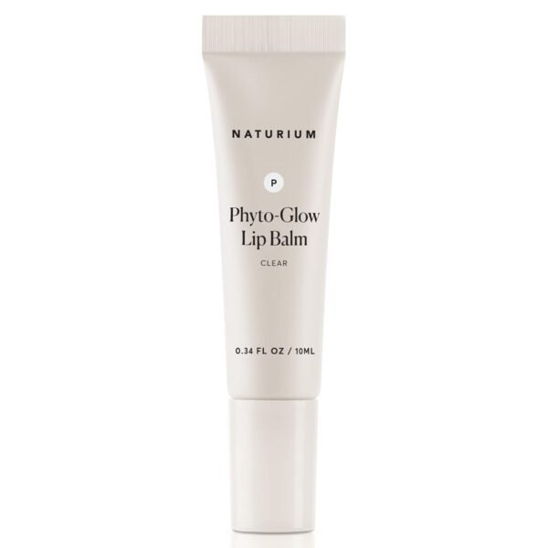 Naturium Phyto-Glow Lip Balm, Hydrating Lip Care with a Glossy Finish, 0.34 oz (clear)