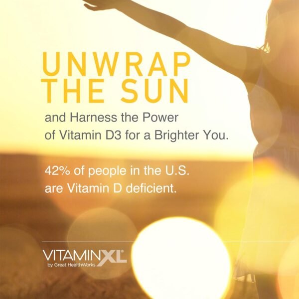OmegaXL VitaminXL D3 High Potency Daily Vitamin D 5000 IU 125mcg