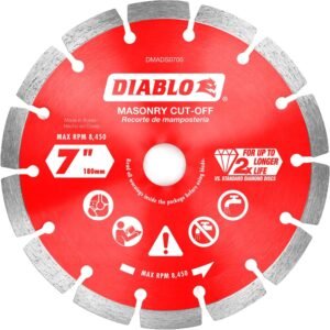 Diablo DMADS0700 7 in. Diamond Segmented Cut-Off Discs for Masonry