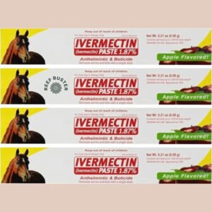 Ivermectin Paste 6.08g Tubes (4-Pack) Bundled Sticker Included